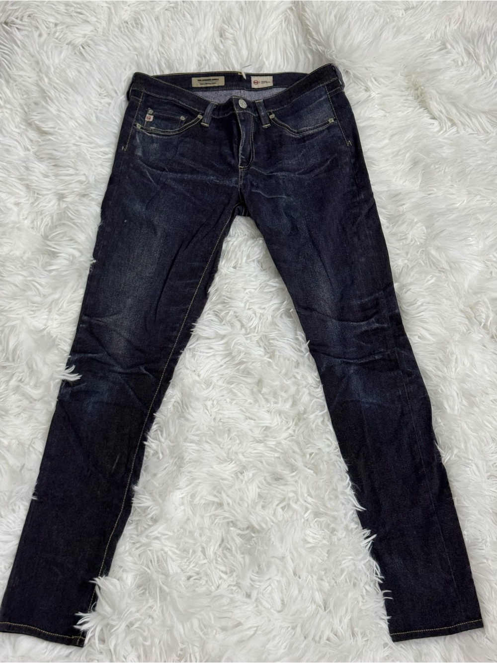 Ag Adriano Goldschmied Dark Indigo Skinny Jeans